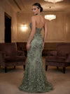 Halter Sweetheart Mermaid Prom Dresses with Slit