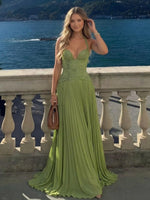 Halter Lace Appliques A Line Formal Occasion Dresses