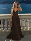 Halter Lace Appliques A Line Formal Occasion Dresses