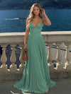 Halter Lace Appliques A Line Formal Occasion Dresses