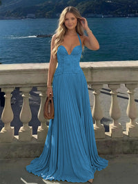 Halter Lace Appliques A Line Formal Occasion Dresses