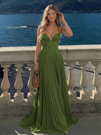 Halter Lace Appliques A Line Formal Occasion Dresses
