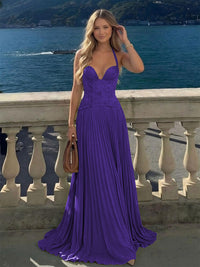 Halter Lace Appliques A Line Formal Occasion Dresses