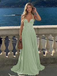 Halter Lace Appliques A Line Formal Occasion Dresses