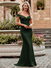 Jersey Mermaid Off the Shoulder Formal Dresses