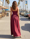 A Line Spaghetti Straps Satin Semi Formal Dresses