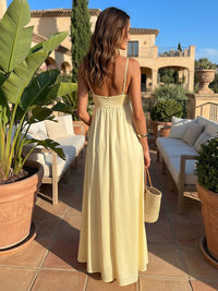 Jersey Spaghetti Straps Cut Out Formal Dresses