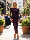 Tulle Off the Shoulder Sheath Formal Dresses