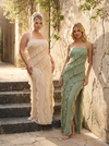 Chiffon Mermaid Halter Ruffles Formal Dresses