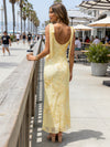 Satin Sheath V Neck Floral Embroidery Formal Dresses