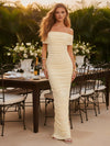 Off the Shoulder Jersey Mermaid Formal Dresses