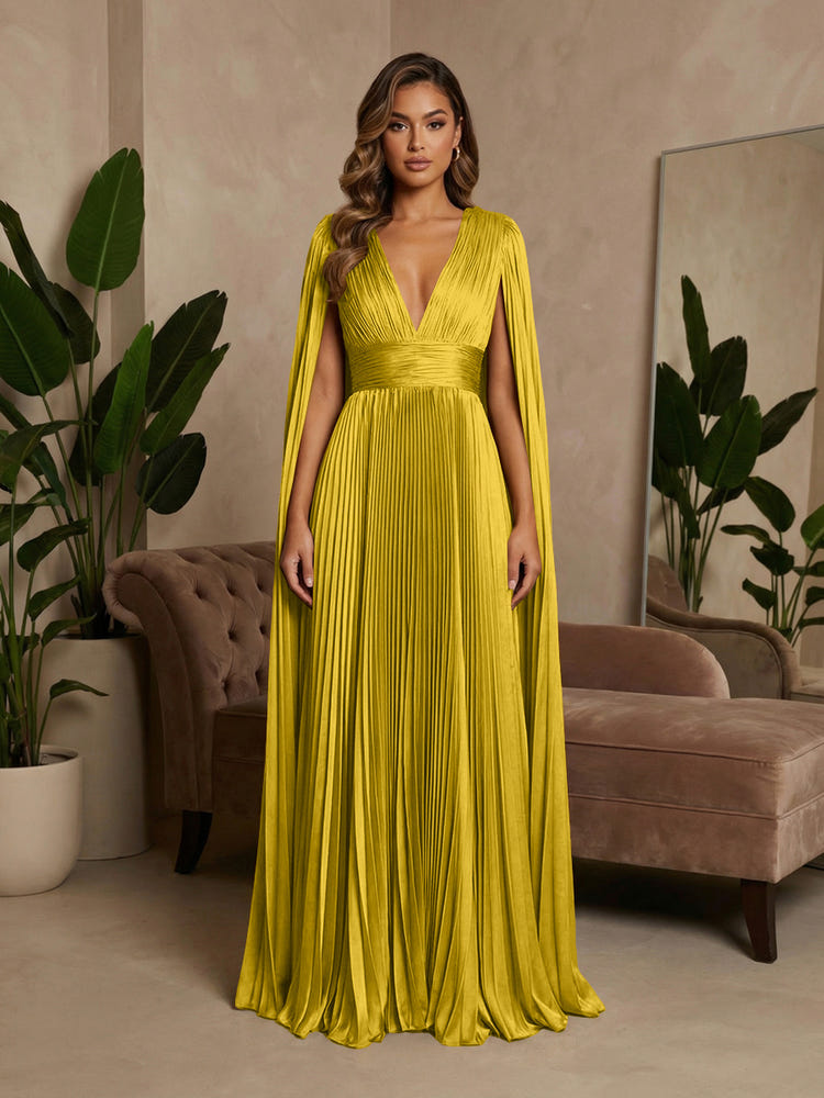gold chiffon dress Butter Yellow Wedding Guest Sweetheart Lace A-Line Floor-Length Gown COCOMELODY CG0337 the gown features transitional shoulder ties that can be styled multiple wayswear them under the arms for a strapless look Gold Habesha Chiffon Dress