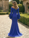Jersey Mermaid Off the Shoulder Ruffles Mother of the Bride Dresses
