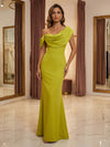 Satin Mermaid One Shoulder Mother of the Bride Dresses