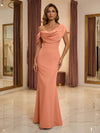 Satin Mermaid One Shoulder Mother of the Bride Dresses