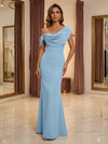 Satin Mermaid One Shoulder Mother of the Bride Dresses