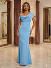 Satin Mermaid One Shoulder Mother of the Bride Dresses