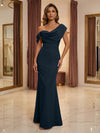 Satin Mermaid One Shoulder Mother of the Bride Dresses