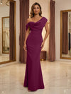 Satin Mermaid One Shoulder Mother of the Bride Dresses