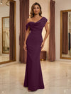 Satin Mermaid One Shoulder Mother of the Bride Dresses
