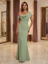 Satin Mermaid One Shoulder Mother of the Bride Dresses