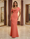 Satin Mermaid One Shoulder Mother of the Bride Dresses