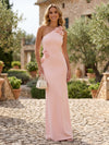 Jersey Mermaid One Shoulder 3D Flowers Formal Dresses