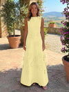Jersey A-Line Crew Neck 3D Flowers Mother of the Bride Tent/ Trapeze Dresses