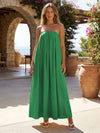 Jersey A-Line Strapless Pleated Formal Dresses