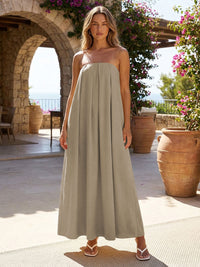 Jersey A-Line Strapless Pleated Formal Dresses
