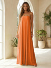 Chiffon Sheath Strapless Simple Formal Dresses