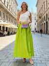 Satin A-Line One Shoulder Bow Mother of the Bride Dresses