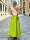 Satin A-Line One Shoulder Bow Mother of the Bride Dresses