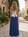 Chiffon A-Line Strapless Floral Print Mother of the Bride Dresses
