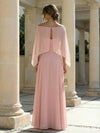 Chiffon A-Line Strapless Shawl Mother of the Bride Dresses