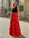 Jersey A-Line One Shoulder 3D Flowers Formal Dresses
