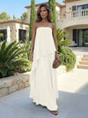 Chiffon Sheath Strapless Asymmetric Formal Tent/ Trapeze /Tube Dresses
