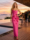Jersey Bodycon Sweetheart 3D Flowers Formal Dresses