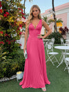 Chiffon V Neck Lace Appliques A Line Formal Dresses