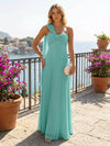 Chiffon A-Line Sweetheart Pleated Formal Dresses
