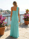 Chiffon A-Line Sweetheart Pleated Formal Dresses