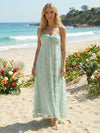 Tulle A-Line Sweetheart 3D Flowers Formal Dresses