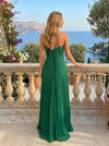 Chiffon A-Line Sweetheart Pleated Formal Dresses