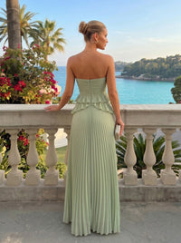 Chiffon A-Line Sweetheart Pleated Formal Dresses