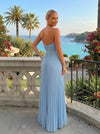 Chiffon Sheath Sweetheart Pleated Formal Dresses