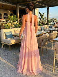 Chiffon A-Line Sweetheart Formal Dresses with Pleats