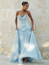 Chiffon A-Line Sweetheart Formal Dresses with 3D Flowers