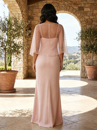 Satin A-Line Spaghetti Straps Beaded Formal Dresses