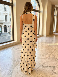 Chiffon Sheath Sweetheart Polka Dot Formal Dresses