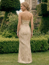 Jacquard Mermaid Sweetheart Pleated Formal Dresses